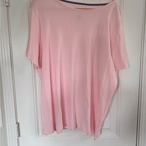 Croft & Barrow Light Pink Short Sleeve Tee